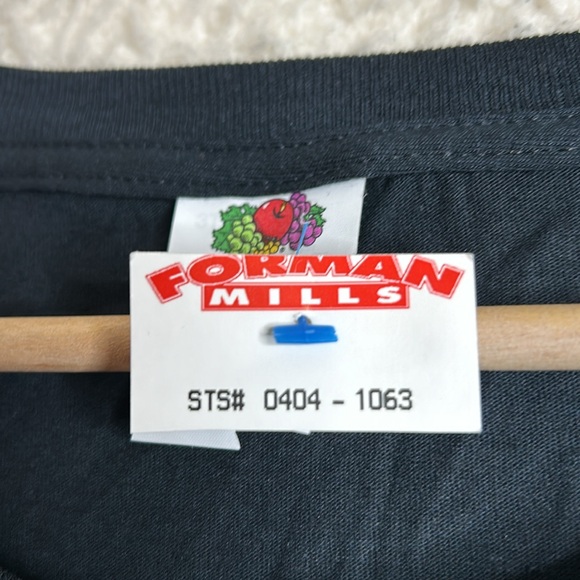 NWT Fruit Of The Loom Mens HD Cotton Black T Shirt Size 4XL - Picture 4 of 5